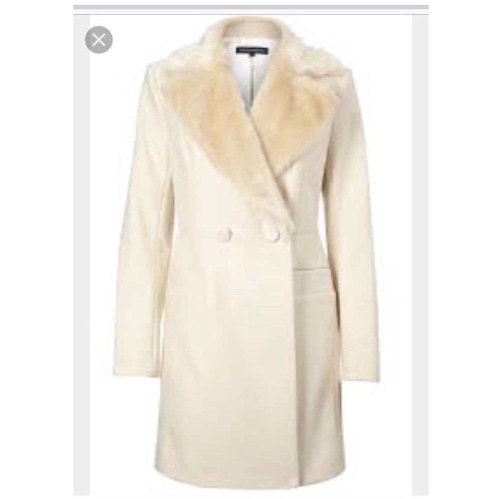 Brand new ivory coat French Connection